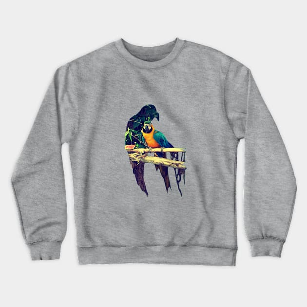 Parrot Crewneck Sweatshirt by Pixelmania